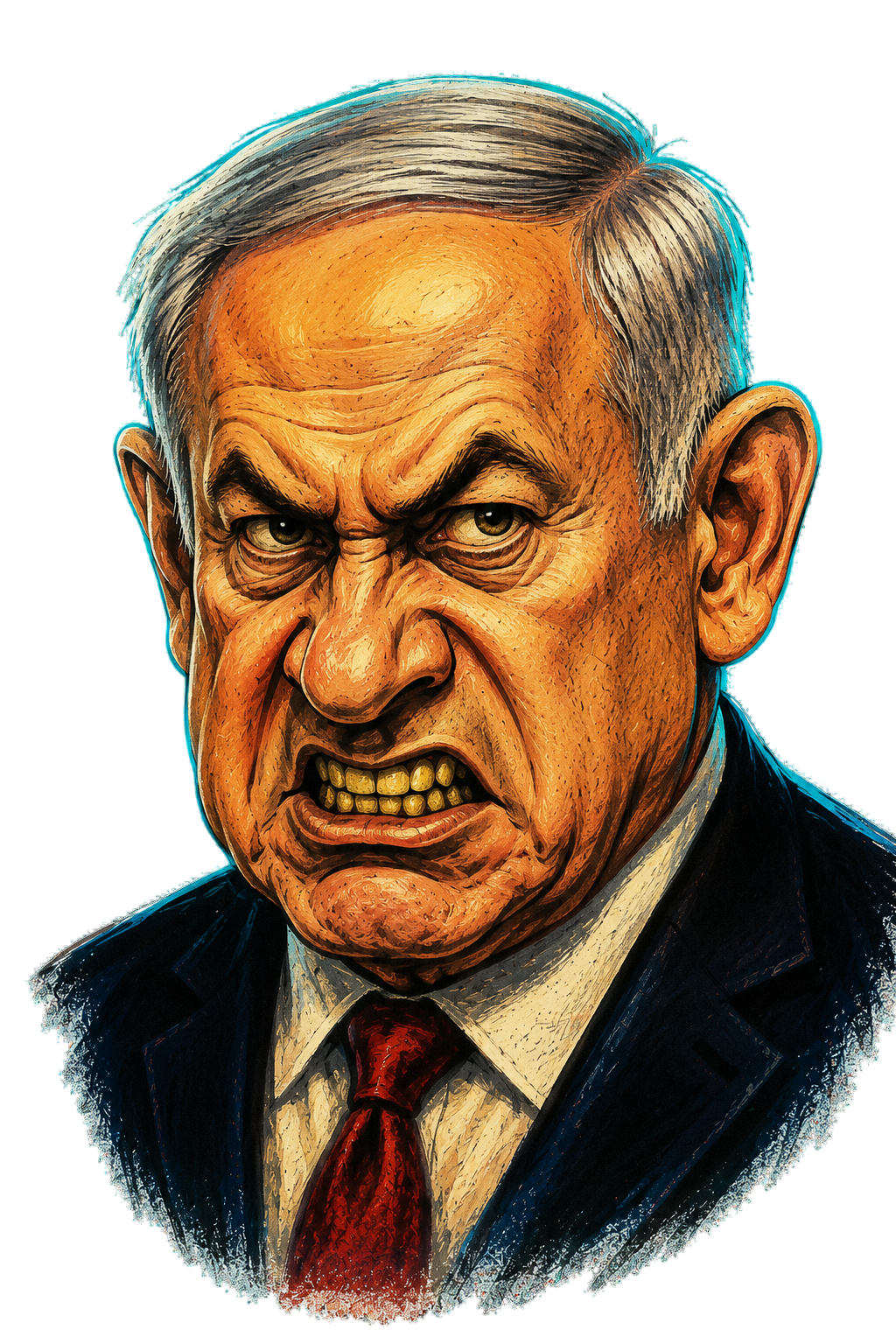 Caricatura de Bibi Netanyahu