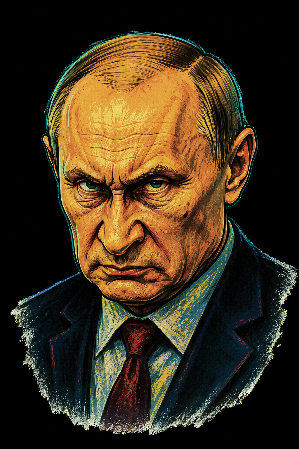 Caricatura de Vladimir Putin