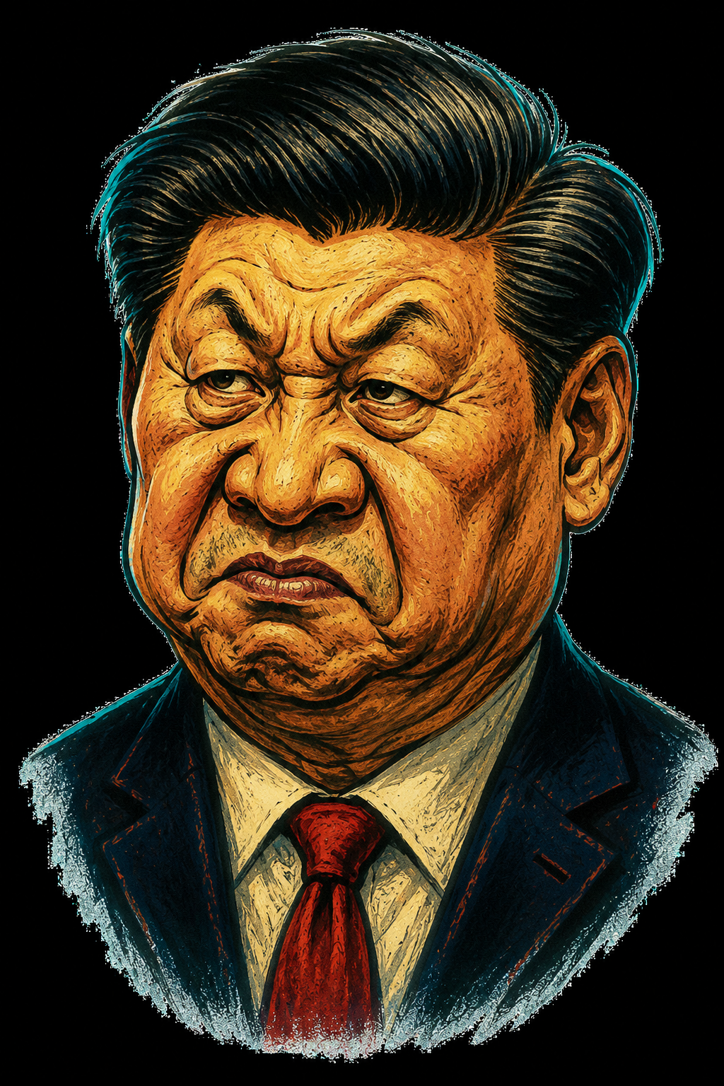 Caricatura de Xi Jinping